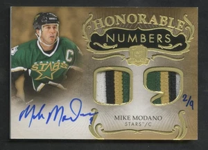 2023-24 The Cup Honorable Numbers Mike Modano Dual Patch Auto /9 #HR-MM - Picture 1 of 2