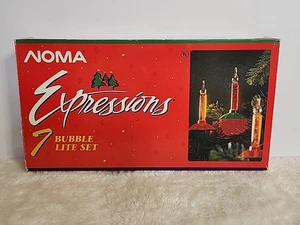 Vintage NOMA 7 Lite Set Christmas Candelabra Base C7 Bulbs  - Picture 1 of 9