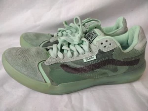 Vans EVDNT Ultimate Waffle Skate Trainers Green Ash Translucent UK Mens 8.5 VGC - Picture 1 of 16