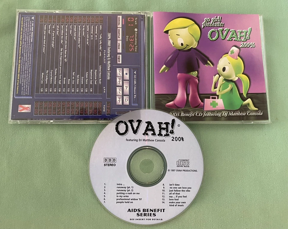 DJ Matthew Consola     **RARE CD **   Ovah! 200%  -  Tori Amos  -  Erasure - Image 1 of 1