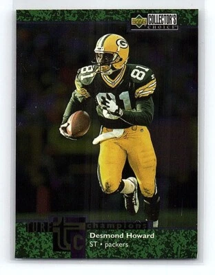 1997 Turf Champions Desmond Howard Green Bay Packers #TC22 - Image 1 of 2