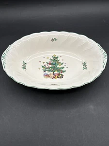 Nikko Happy Holidays Oval Vegetable Bowl 11 1/8" Japan Discontinued 1982-2014 Di - Picture 1 of 5