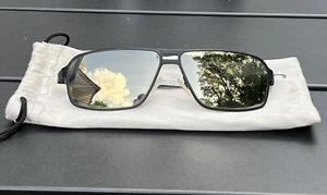 Gafas de sol polarizadas Breed Meridian envolventes espejadas negras ~ 003BK 62-12-135 Italia - Imagen 1 de 12