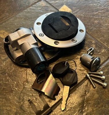 Suzuki GS500 2001-2010 Interruptor de encendido Bloqueo Combustible Gas Tapa Juego de llaves NUEVO ENVÍO RÁPIDO Foto 1 de 4