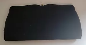 Pochette da sera vintage in tessuto nero con catena e ferramenta in ottone - Foto 1 di 8