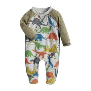 Mud Pie H1 The Great Outdoors Dino Dinosaur Sleeper 1pc 11340054 Choose Size - Picture 1 of 4