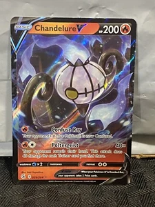 Chandelure V 039/264 Ultra Rare Full Art Holo Fusion Strike Pokemon Tcg - Picture 1 of 3