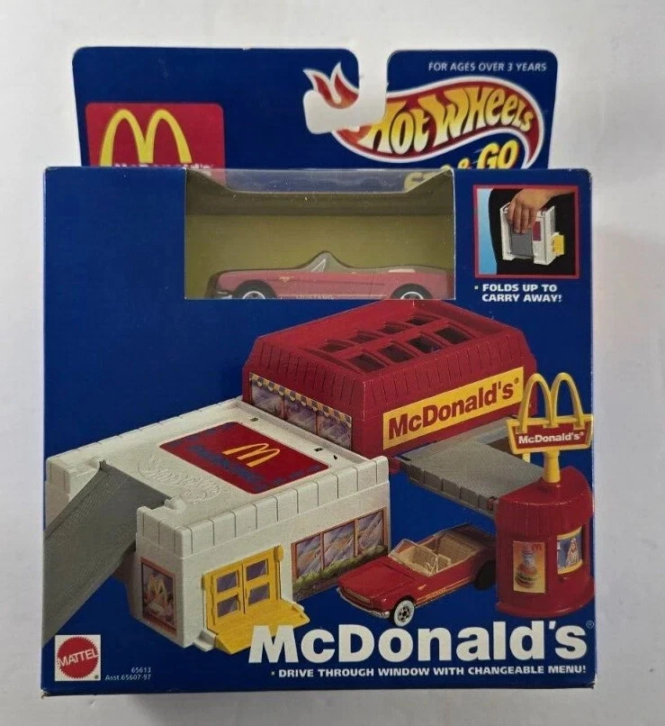 McDonald's Sto & Go rojo Ford Mustang 1994 Hot Wheels #65613 *NUEVO* sellado Foto 1 de 1