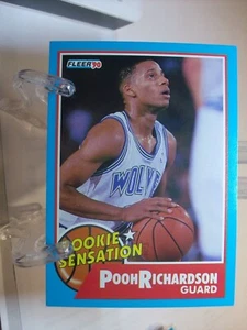 1990-91 Fleer Rookie Sensations #6 - Pooh Richardson - Minnesota 90-523 - Picture 1 of 2