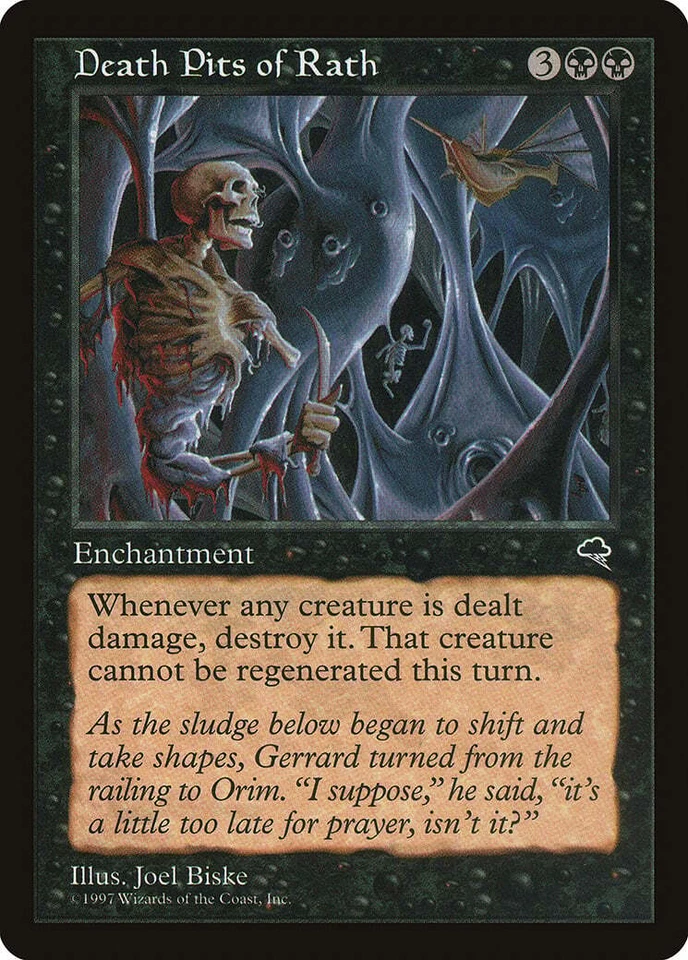 Death Pits of Rath Tempest NM Black Rare MAGIC THE GATHERING MTG CARD ABUGames - Image 1 of 1