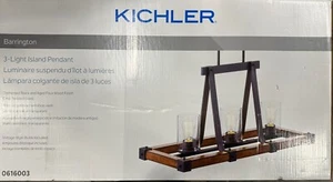 Kichler Barrington 3-Light Distressed Black Rustic Chandelier - Picture 1 of 1