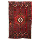 Antiker Asiatischer Teppich aus Wolle Großer Knoten 200 x 126 cm