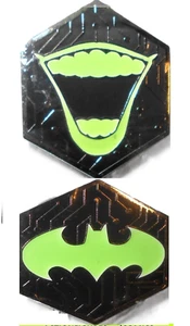 ** Glow in the Dark CHASE BATMAN PIN SET joker 2019 lot set dc bat emblem funko - Picture 1 of 5