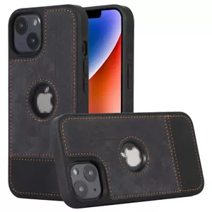 Schutzhülle für iPhone 15 14 13 12 Pro PU Leder Case Cover Futeral Etui Tasche - Bild 1 von 65