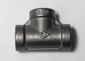 SCI Pipe Fitting Stainless Steel Tee 150# 1/4" Fnpt Cast Ss316 1 Qty - Picture 1 of 4