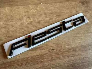 Distintivo scritta Fiesta nero lucido nuovo stile per Ford Fiesta MK8 2018+ stivale posteriore - Foto 1 di 1