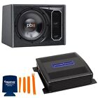 PowerBass PS-WB101 10" Sub in Ported Enclosure with a ASA3-300.2 ASA3 Series ...