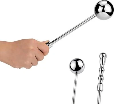 FOSVBEY Stainless Steel Massage Wand, Handheld Metal Plug Games Toys for Unisex - Image 1 of 4