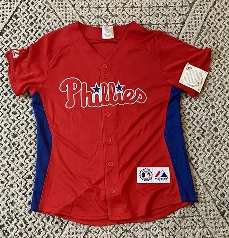 Kids NWT Ryan Howard Philadelphia Phillies MLB Baseball Jersey Size Medium Cover