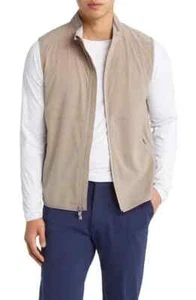 PETER MILLAR Crown Crafted Men's M Jute Flex Adapt Full Zip Vest Jacket $245 - Picture 1 of 6