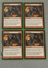 MAGIC THE GATHERING -BLOOD RITES 4XPLAYSET -CHAMPIONS OF KAMIGAWA -UNCOMMON -LP