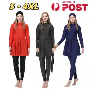 Muslim Women Swimwear Swimsuit Hijab Full Cover Modest Beachwear Islamic Burkini - Bild 1 von 17