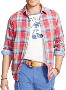 Polo Ralph Lauren Men's Longsleeve Plaid Shirt, RED / GREEN, SIZE MEDIUM - Picture 1 of 1