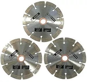 3pk 5" Diamond Saw Blade Granite, Concrete, Stone, Roof tile, masonry materials - Picture 1 of 12