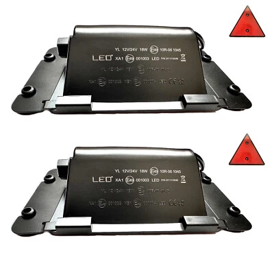 2x Frontblitzer LED Warnleuchte Straßenräumer Warnbalken Amber Blitzleuchte E49 - Bild 1 von 4