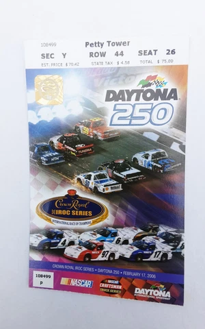 2006 Nascar Daytona Inter. Speedway Daytona 250Ticket Mark Martin Win Truck Cover