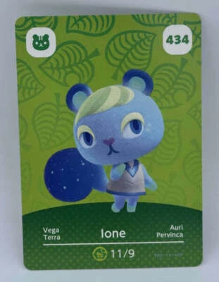 JTO GAMES AND GEAR 434 Ione Animal Crossing Series 5 amiibo card