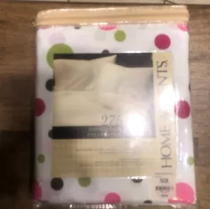 Home Accents Cotton Rich Pima Percale Twin XL Sheet set 275 thread ct - Picture 1 of 4