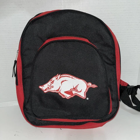 Small Arkansas Razorback Hogs Backpack Great for Kids 12 inch straps SEC Cover