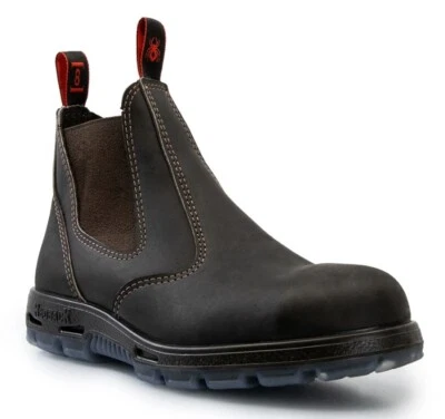 Redback UBOK Oil Kip Elastic Sided Soft Toe Work Boot Dark Brown Box Damaged-6.5 - Image 1 of 4