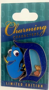 DISNEYLAND FINDING DORY GOTHIC "D" CHARMING CHARACTERS SERIES POTM LE PIN - Picture 1 of 5