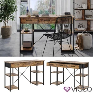 Schreibtisch Chino Eiche 120 x 78 cm mit 3 Schubladen Vicco - Bild 1 von 9