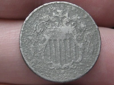 1876 Shield Nickel 5 Cent Piece- Good/VG Details - Image 1 of 4