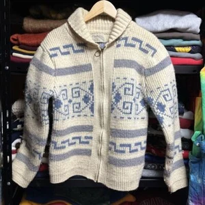 Pendleton 70s Cowichan Sweater Vintage Knit Men's Size L Wool From Japan Rare - Picture 1 of 8