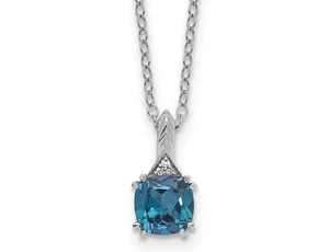 1.00 Carat (ctw) Alexandrite Solitaire Pendant Stelring Silver with Chain - Picture 1 of 4