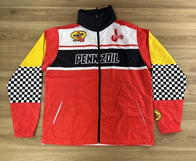 Pennzoil Racing Jacket Full Zip Staples Windbreaker Men's XL Boardroom Viking - Image 1 of 4