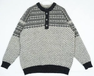 Jersey vintage Janus Noruega tejido 100 % lana para hombre talla M - Imagen 1 de 6