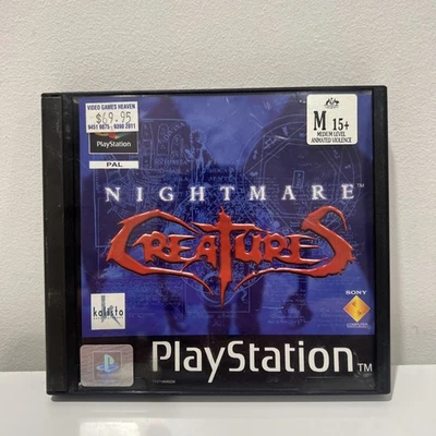 Nightmare Creatures + Manual - Sony Playstation 1 / PS1 Game - PAL - FREE POST - image 1 of 4