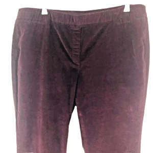J Jill Damen 18 XL lila Cordhose Knöchel Überziehtaschen Stretch - Bild 1 von 8