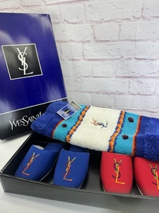 Yves Saint Laurent NEU Japanische Exklusive Badematte & Hausschuhe Set - Bild 1 von 12