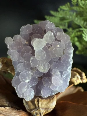 Joyería Anillo Ágata Uva, Anillo Cristal Único Hecho a Mano, Anillo Ajustable Foto 1 de 4