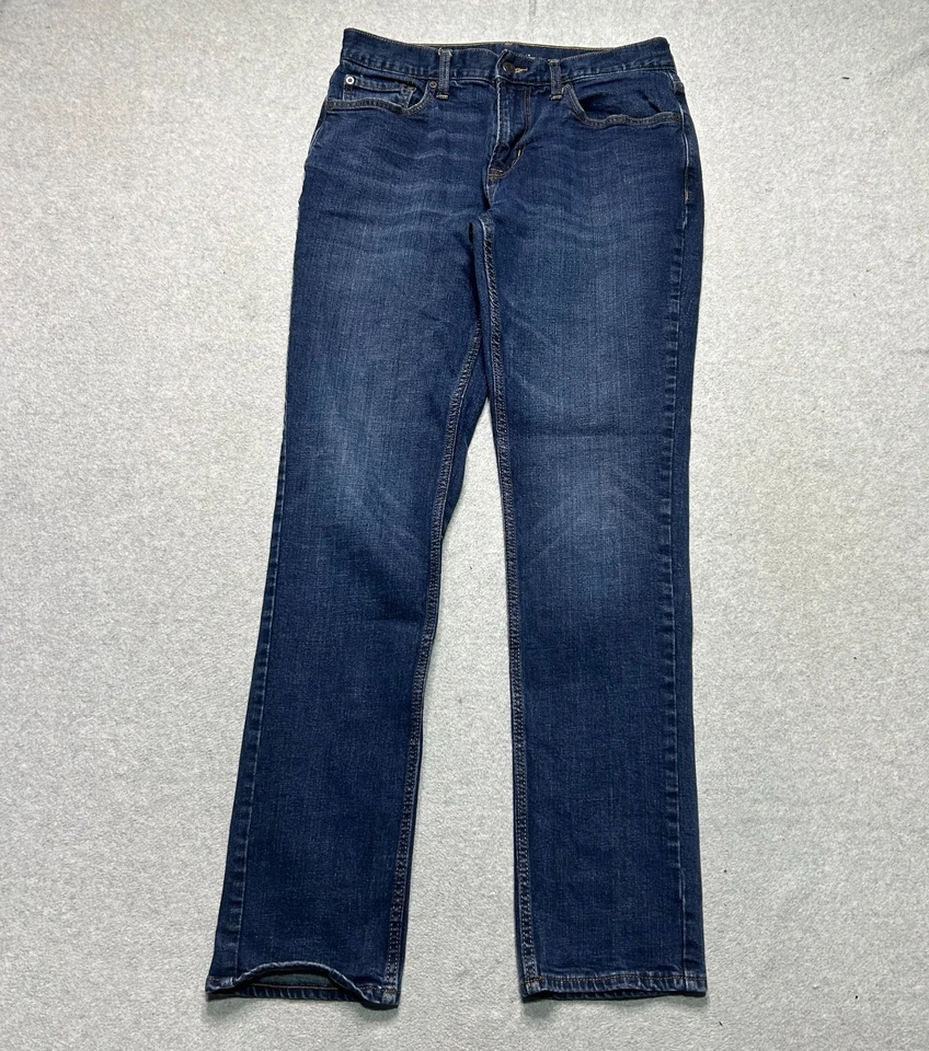Old Navy Jeans Mens 32 X 34 Slim Fit Dark Wash Built In Flex Stretch Denim - Image 1 of 4