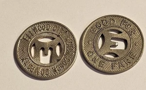 Vintage Ellwood City PA Metall Bus / Transit Token #2020 - Bild 1 von 1