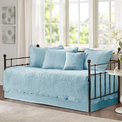 Juego de funda acolchada damasco para camas de día, todas las estaciones, algodón prelavado Foto 1 de 4