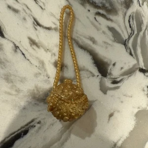 Barbie Gold Handbag Purse E12 - Picture 1 of 2