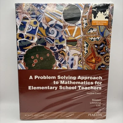 A PROBLEM SOLVING APPROACH TO MATHEMATICS FOR ELEMENTARY By Rick Billstein NEW - Image 1 of 4